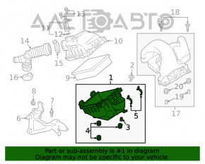 Corpul filtrului de aer Mitsubishi Eclipse Cross 18-