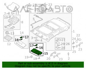 Capota stângă Mitsubishi Eclipse Cross 18- fără iluminare, fără cârlig, gri