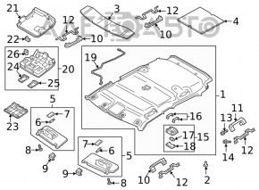 Capota dreapta Mitsubishi Eclipse Cross 18- fara iluminare, fara carlig, gri