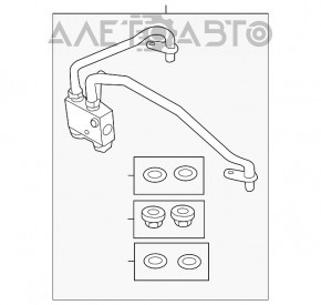 Supapa de racire a transmisiei automate pentru Ford Explorer 11-15 cu conducte.