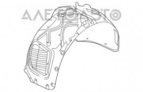 Bara de protecție față stânga Porsche Cayenne 958 11-14