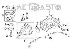 Задний дифференциал редуктор Mitsubishi Outlander 14-21 67к