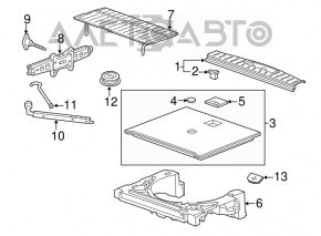 Capacul portbagajului GMC Terrain 10-17