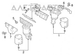 Colector frontal cu catalizator Ford Flex 13-19