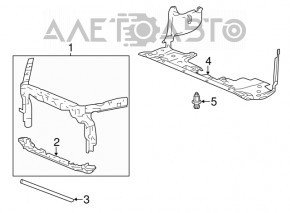 Televizor radiator Honda Accord 13-17 nou neoriginal