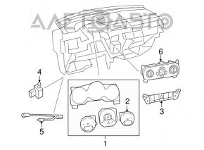 Butonul de control al încălzirii scaunelor pentru Jeep Compass 11-16