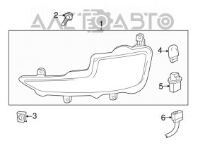 Поворотник левый Chevrolet Volt 11-15