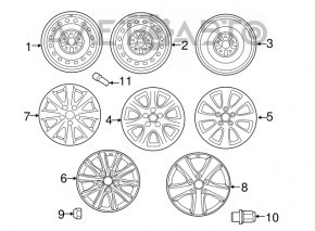 Диск колесный R16 x 6,5J 5x114.3 Toyota Camry v40