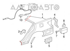 Четверть крыло задняя правая Toyota Camry v40