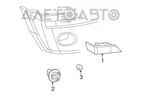 Semnalizator stânga Jeep Patriot 11-17