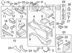 Controlul încălzirii scaunului drept Infiniti JX35 QX60 13-