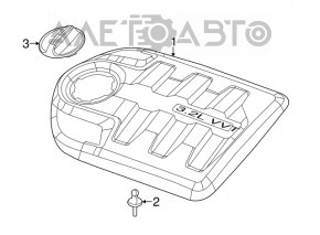 Накладка двигателя Jeep Cherokee KL 14- 3.2 V6 VVT, царапины