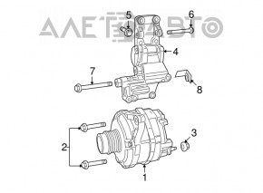 Генератор Jeep Compass 11-16 2.0 2.4 гудит