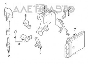 Блок ECU компьютер двигателя Nissan Pathfinder 13-20 mec128-220 E12X07A