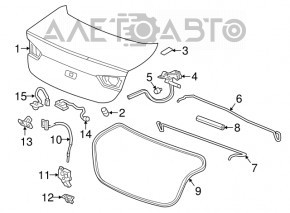 Capota portbagajului Chevrolet Malibu 16-