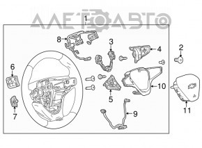 Butonul de control sub volanul dreapta Chevrolet Bolt 17-