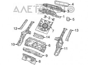 Grila de ventilatie centrala Jeep Compass 17-