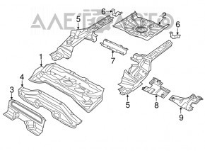 Cotul portbagajului Fiat 500X 16-