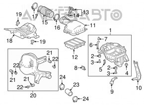 Воздухоприемник Honda Accord 18-22 1.5T