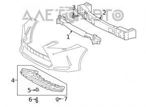 Protecție pentru bara de protecție față Lexus RX350 RX450h 16-22 EUR nou original OEM