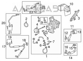 Турбина Cadillac CTS 14- 2.0T 40к