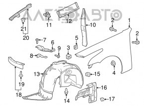 Aripa fata stanga Cadillac CTS 14-