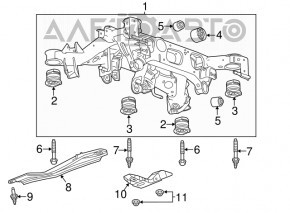 Подрамник задний Cadillac CTS 14-