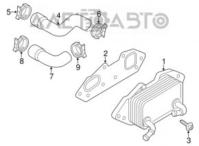 Radiator de motor Porsche Panamera 10-16 nou original OEM