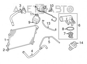 Резистор системы охлаждения Dodge Journey 11- 2.4 3.6