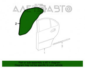 Уплотнитель двери задней левой Mercedes CLA 14-19