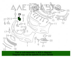 Modul radar Mercedes CLA 14-19