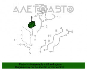 Компрессор кондиционера Mercedes W164 ML X164 GL W251 R M272 M273