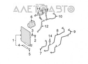 Компрессор кондиционера Mercedes W164 ML X164 GL W251 R M272 M273