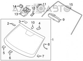 Oglindă interioară Hyundai Tucson 16-20 cu control