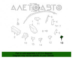 Senzor airbag lateral spate stânga Mercedes W221 Б/У неоригинал