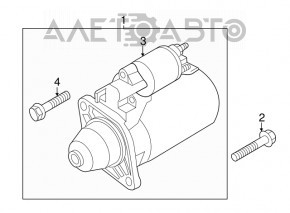 Pornire Porsche Cayenne 958 11-17 3.6 pentru piese de schimb