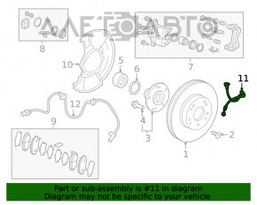 Шланг тормозной передний правый Honda Civic X FC 16-21