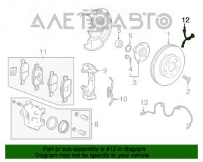 Furtun frână față dreapta Honda Accord 18-22 1.5T, 2.0T, 2.0 hibrid