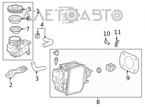 Brake Booster Honda Clarity 18-19 usa