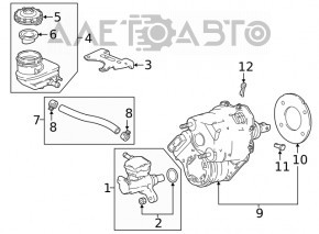 Amplificator de frână Honda Accord 18-22 electric