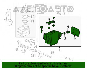 Amplificator de frână pentru Honda Insight 19-22