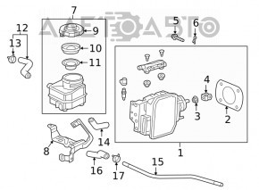 Amplificator de frână pentru Honda Insight 19-22