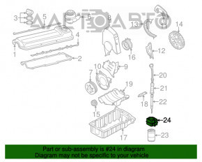 Radiator de ulei pentru motorul VW Jetta 11-15 SUA 2.0