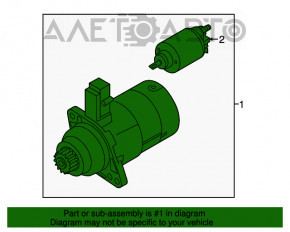 Стартер Audi A3 8V 17-20 2.0T