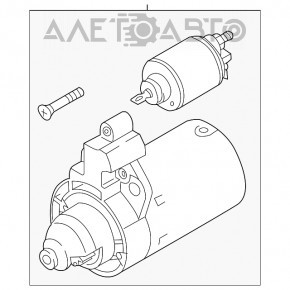 Стартер VW Tiguan 09-17 шумит