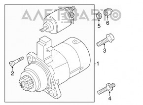 Pornire VW Atlas 18- 2.0T, 1.5 Kw, Bosch, cu start-stop