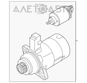 Starter VW Atlas 18- 3.6 face zgomot