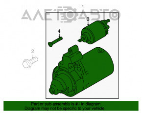 Starterul VW Tiguan 09-17 face zgomot