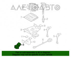 Senzorul de presiune al colectorului de admisie Audi Q5 8R 09-17 2.0T nou OEM original