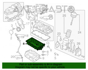 Palet ulei VW Passat b7 12-15 SUA 2.0 TDI